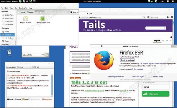 Анонимная операционная система Tails