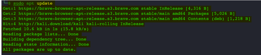 Установка Brave Kali Linux