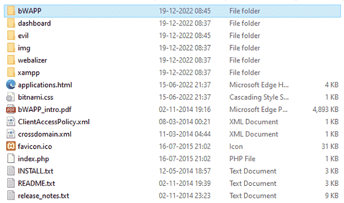 Извлечение файлов в папку htdocs