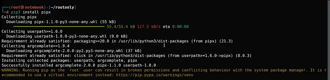 Установка Pipx GHunt Linux
