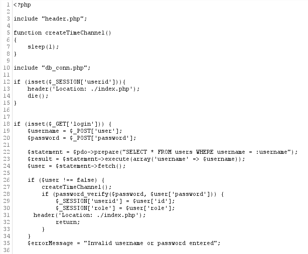 Ис­ходный код login.php