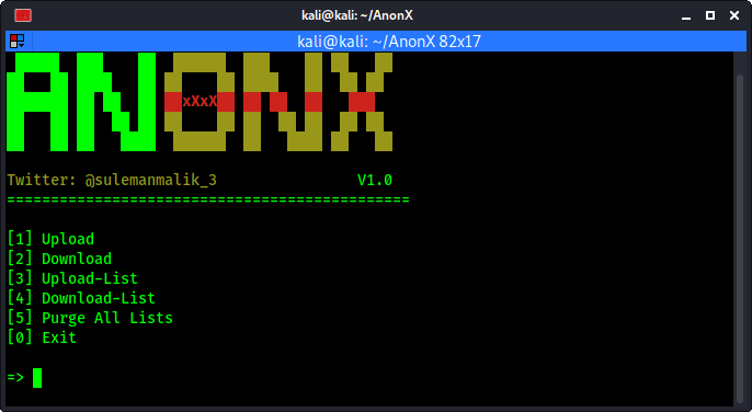 Использование Anonx Kali Linux